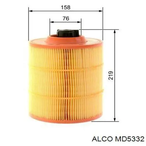 Елемент повітряного фільтра Alco MD5332 ціна, від 22.92 USD