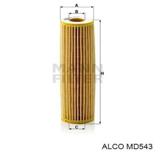 Фільтр масляний Alco MD543