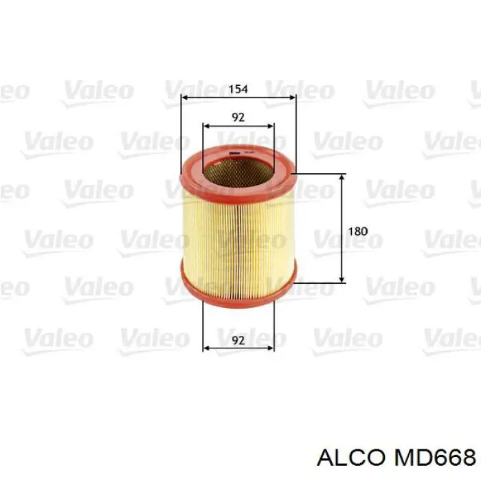 Купити AF0077 Alpha Filter Автомобільний фільтр повітря