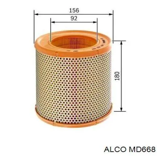 MD668 Alco фільтр повітряний