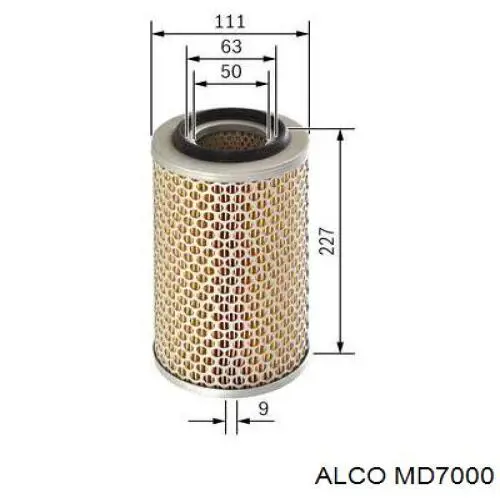 MD7000 Alco фільтр повітряний
