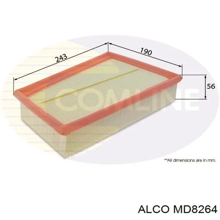 MD8264 Alco фільтр повітряний