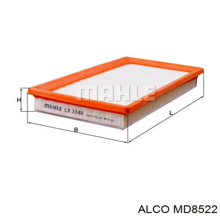 MD8522 Alco фільтр повітряний