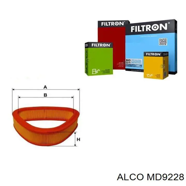 MD9228 Alco фільтр повітряний