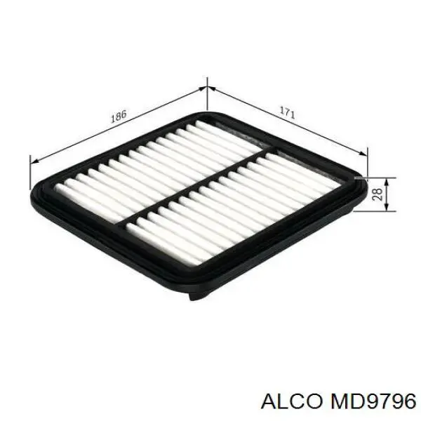 Фільтр повітряний MD9796 Alco