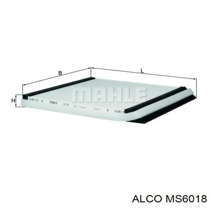 Фільтр повітряний обігрівача Alco MS6018 ціна, від 5.44 USD