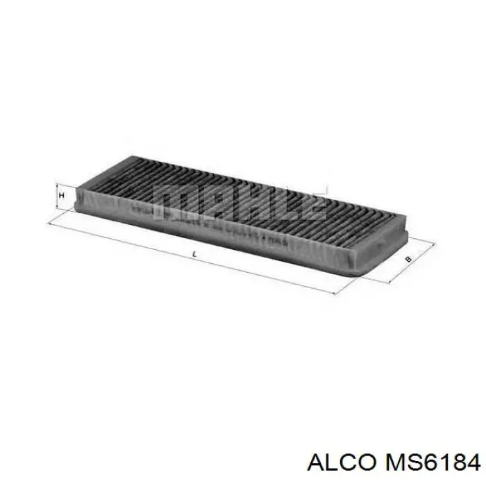 Фільтр повітряний обігрівача Alco MS6184 ціна, від 6.23 USD