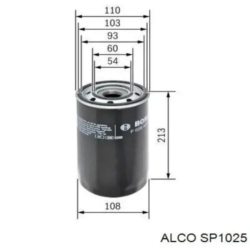 SP1025 Alco Фільтр масла