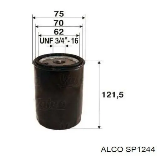 SP1244 Alco фільтр масляний