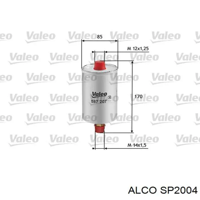Фільтр тонкого очищення палива Alco SP2004 ціна, від 9.36 USD