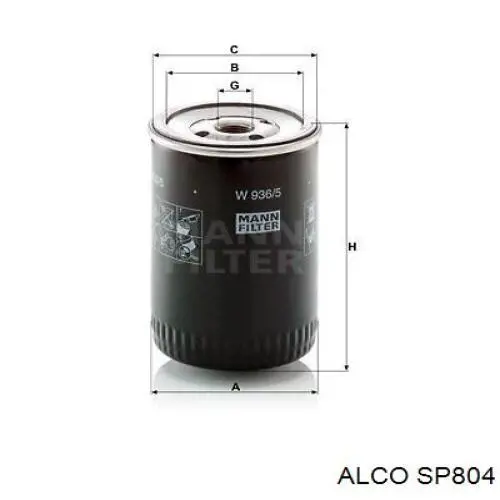 Купити SP804 Alco Фільтр очищення масла відцентровий