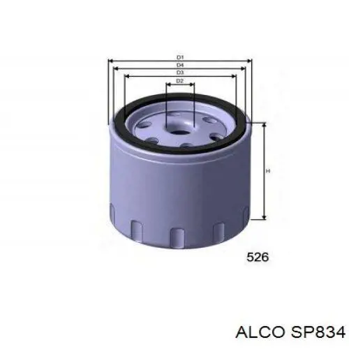 SP834 Alco фільтр масляний