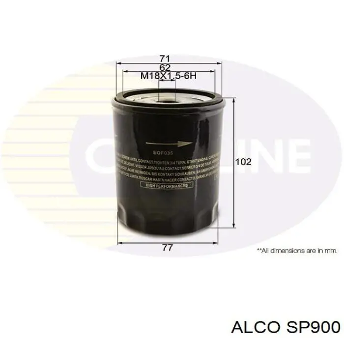 Масляний фільтр двигуна Alco SP900 ціна, від 4.18 USD