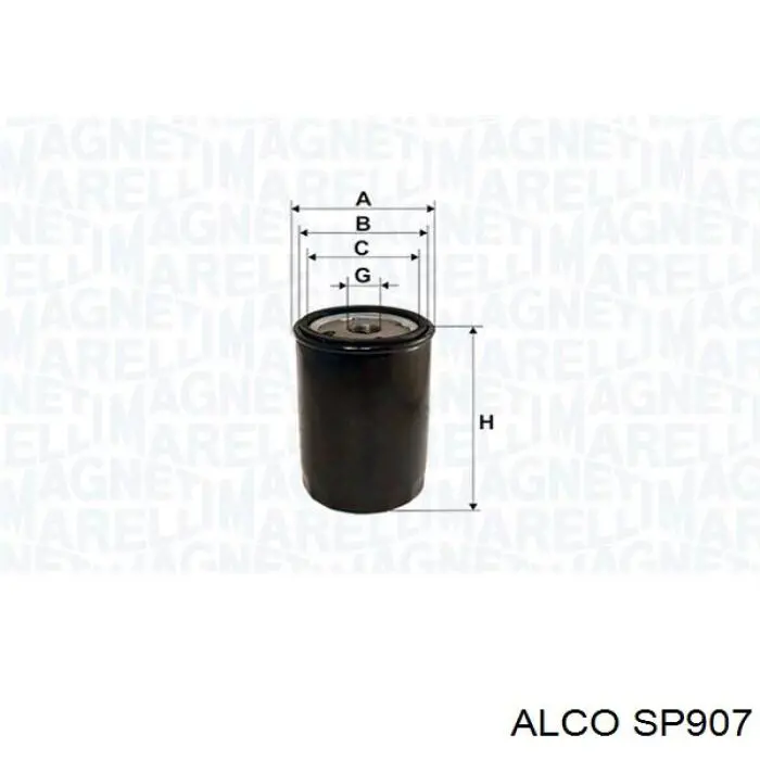 SP907 Alco фільтр масляний