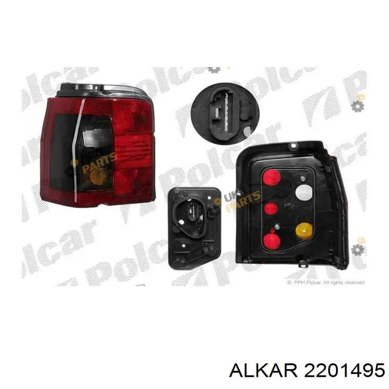 Ліхтар задній лівий Polcar 302687E ціна, від 26.66 USD