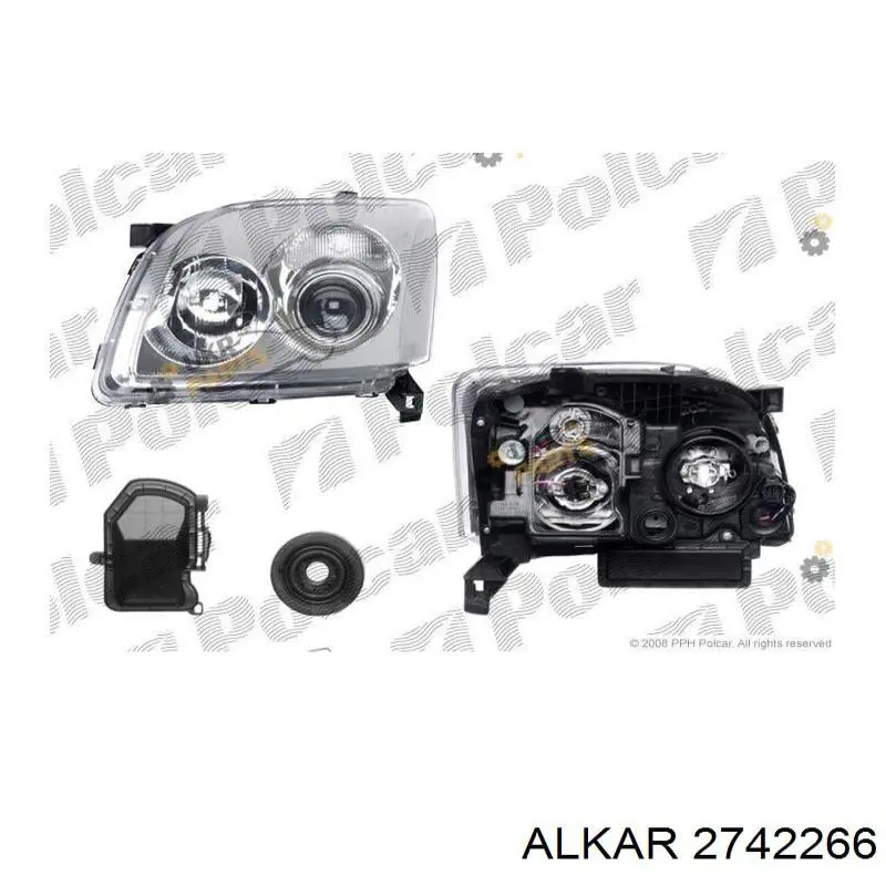 Купити 2742266 Alkar Права блок фара
