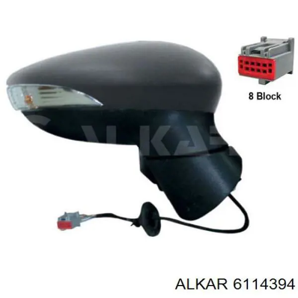 Праве бічне дзеркало Alkar 6114394 ціна, від 56.42 USD