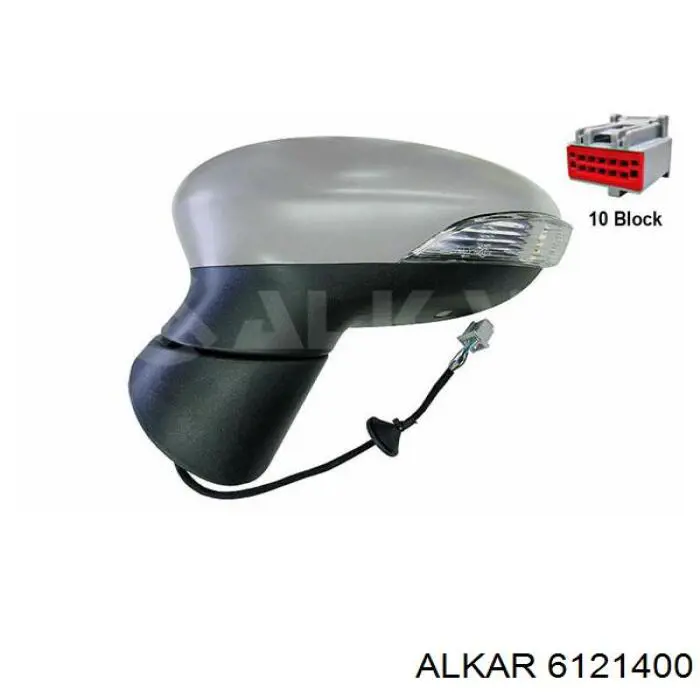 Ліве бічне дзеркало Ford Focus II хетчбек (DA, HCP, DP) (2004 - 2011) ціна, від 26.09 USD