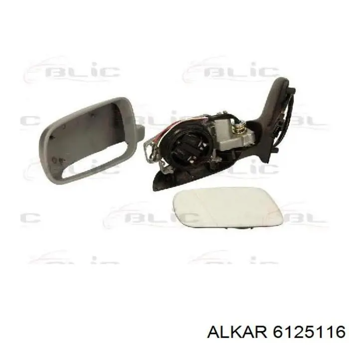 Ліве бокове дзеркало 6125116 Alkar