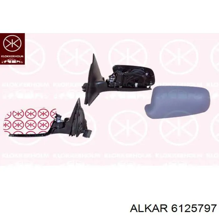 Ліве бічне дзеркало Alkar 6125797 ціна, від 70.38 USD