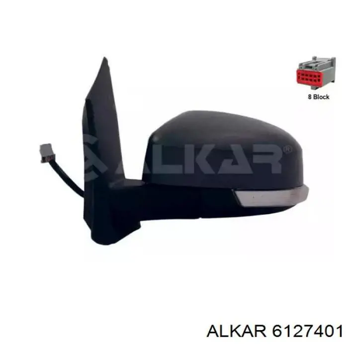 Купити 6127401 Alkar Бічне дзеркало заднього виду ліве