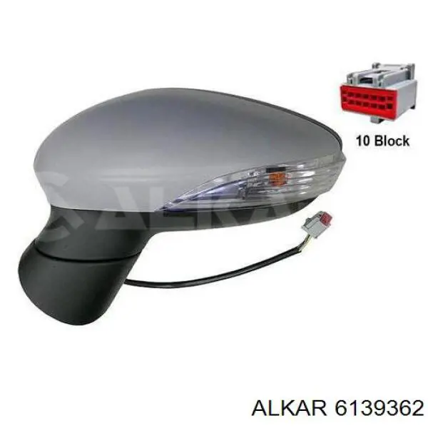 Ліве бічне дзеркало Alkar 6139362 ціна, від 59.62 USD