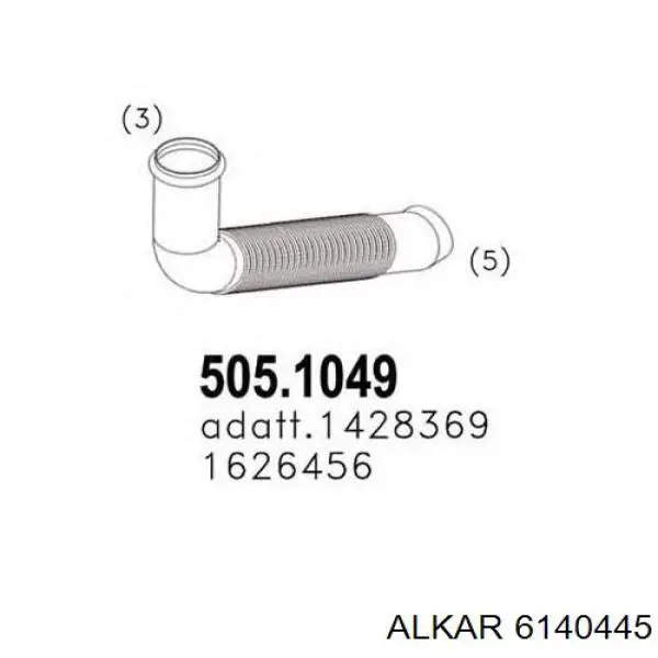 Праве бічне дзеркало Alkar 6140445 ціна, від 69.92 USD