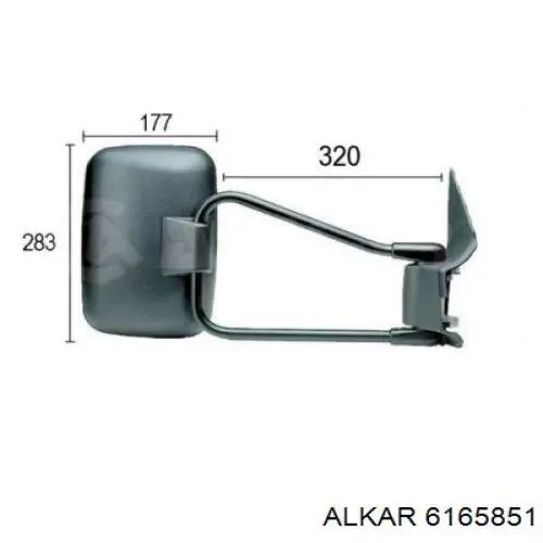 Купити 6165851 Alkar Дзеркало праве