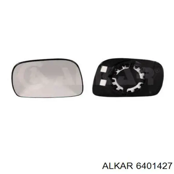 6401427 Alkar дзеркальний елемент дзеркала заднього виду, лівого