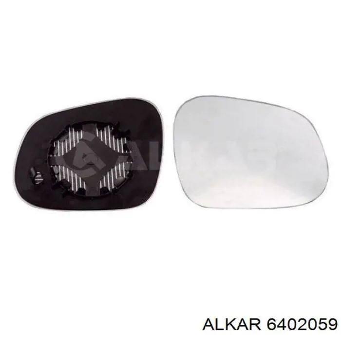 6402059 Alkar дзеркальний елемент дзеркала заднього виду, правого