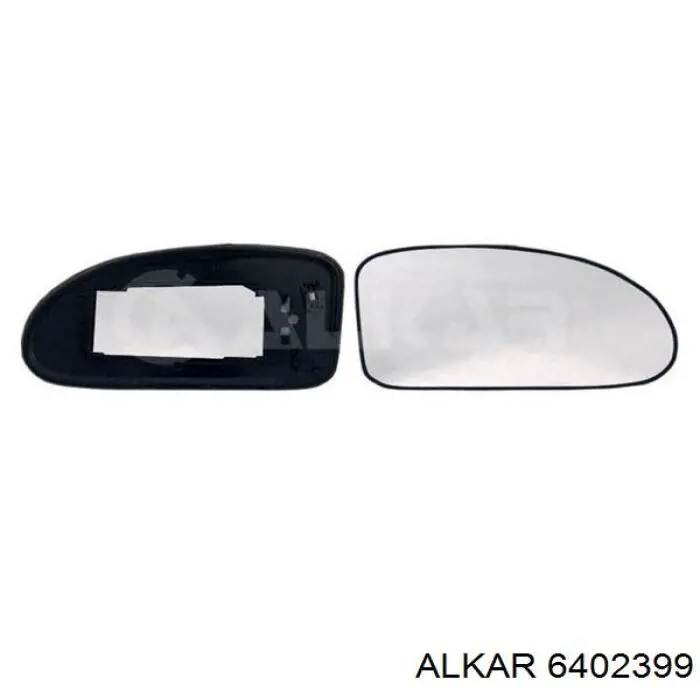 6402399 Alkar дзеркальний елемент дзеркала заднього виду, правого