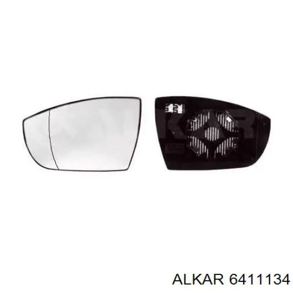 6411134 Alkar дзеркальний елемент дзеркала заднього виду, лівого
