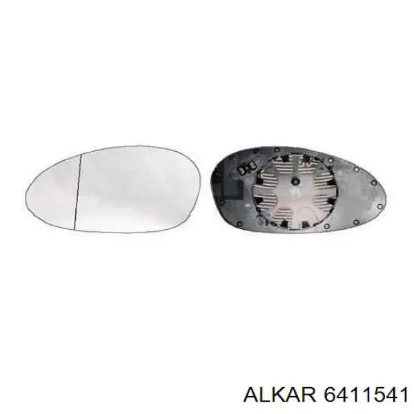 6411541 Alkar дзеркальний елемент дзеркала заднього виду, лівого
