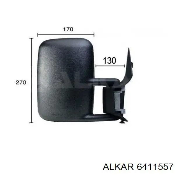 Купити 6411557 Alkar Скло дзеркала заднього виду, правого