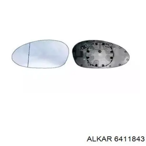 Купити 6411843 Alkar Дзеркальний елемент дзеркала заднього виду, лівого