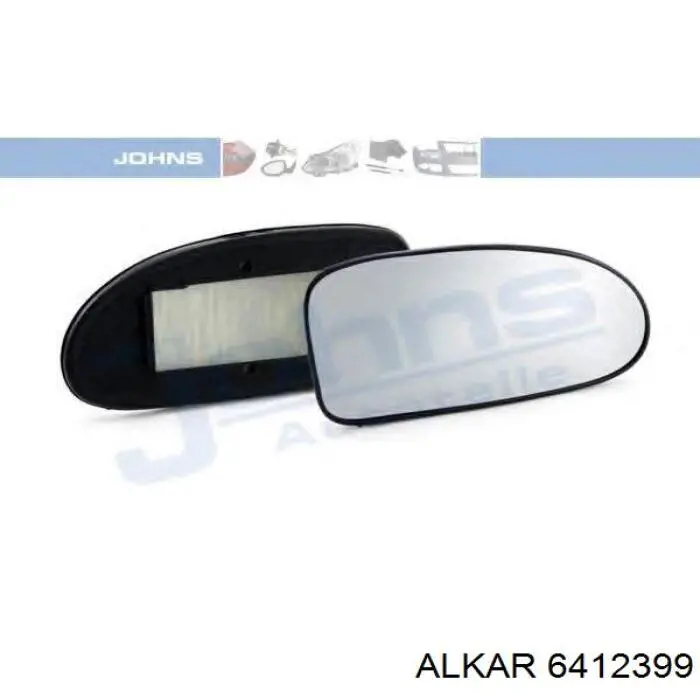 Купити 6412399 Alkar Скло дзеркала заднього виду, правого