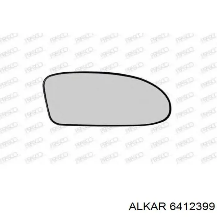 Дзеркальний елемент дзеркала заднього виду, правого 6412399 Alkar