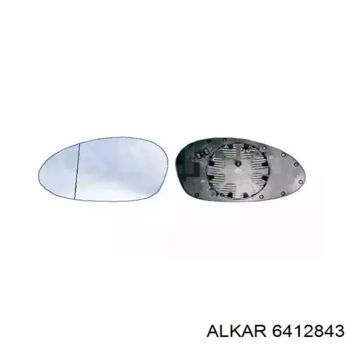 Купити 6412843 Alkar Скло дзеркала заднього виду, правого