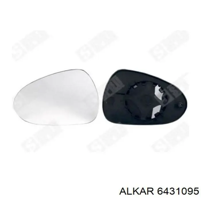 6431095 Alkar дзеркальний елемент дзеркала заднього виду, лівого