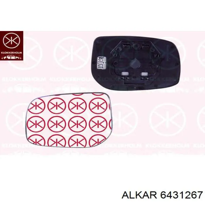 Скло дзеркала заднього виду, лівого Alkar 6431267 ціна, від 9.64 USD