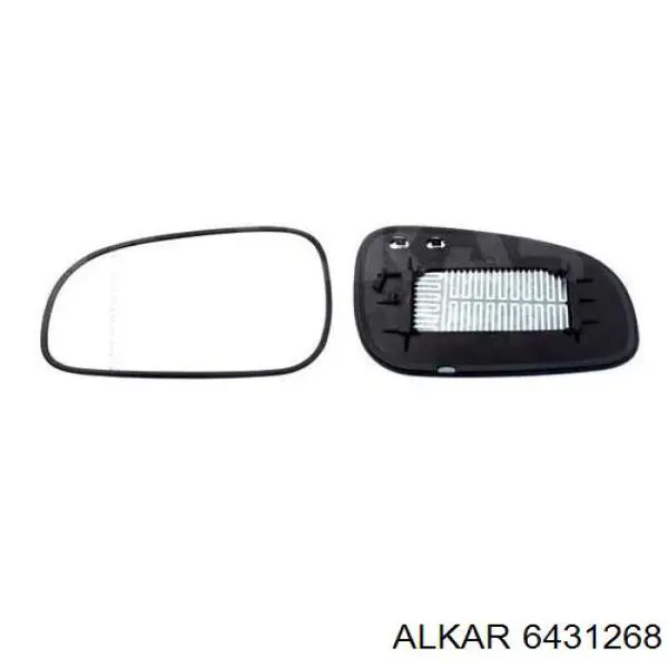 Скло дзеркала заднього виду, лівого Alkar 6431268 ціна, від 5.40 USD