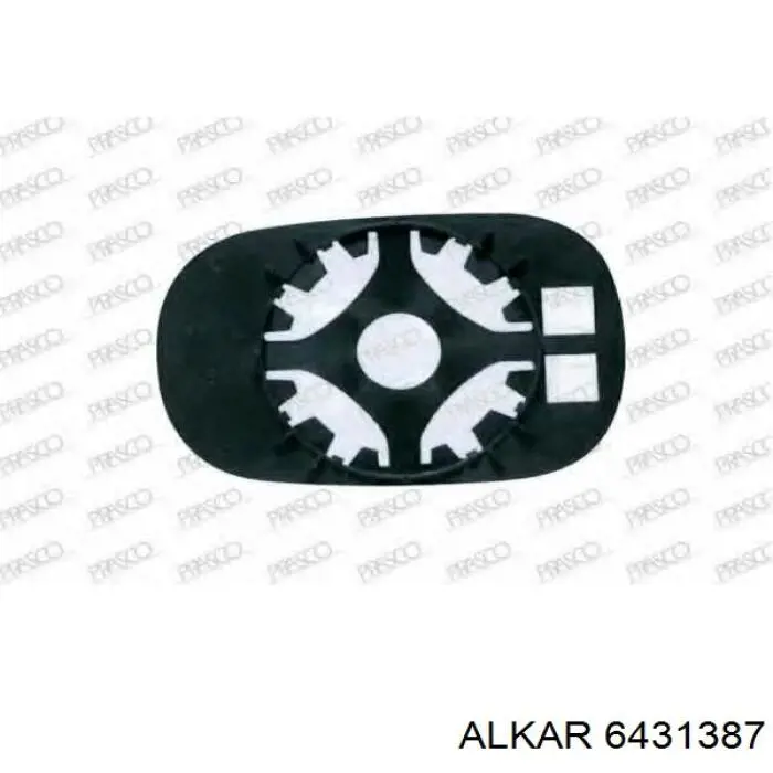Купити 6431387 Alkar Дзеркальний елемент дзеркала заднього виду, лівого
