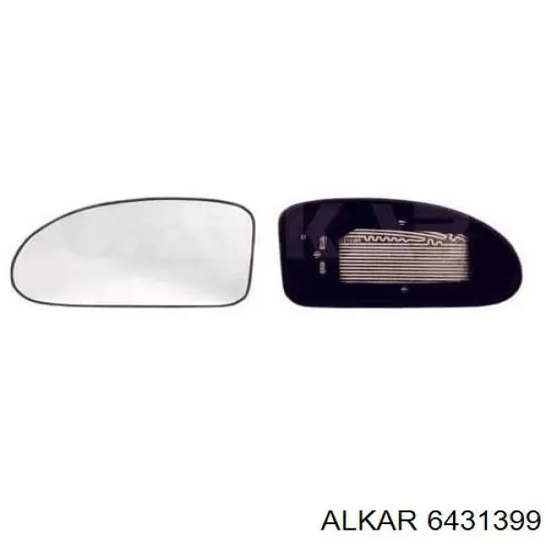 6431399 Alkar дзеркальний елемент дзеркала заднього виду, лівого
