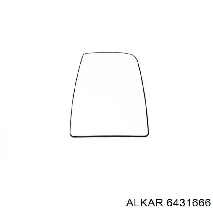 6431666 Alkar дзеркальний елемент дзеркала заднього виду, лівого