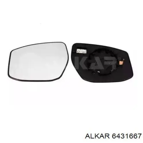 Купити 963663ZL0A Nissan/Infiniti Дзеркальний елемент дзеркала заднього виду, лівого