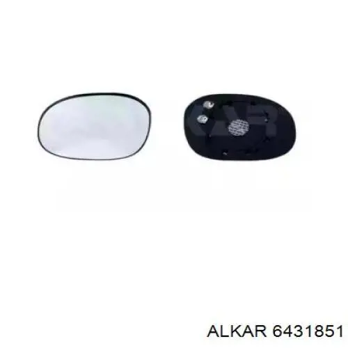Дзеркальний елемент лівого дзеркала заднього виду Alkar 6431851 ціна, від 14.23 USD