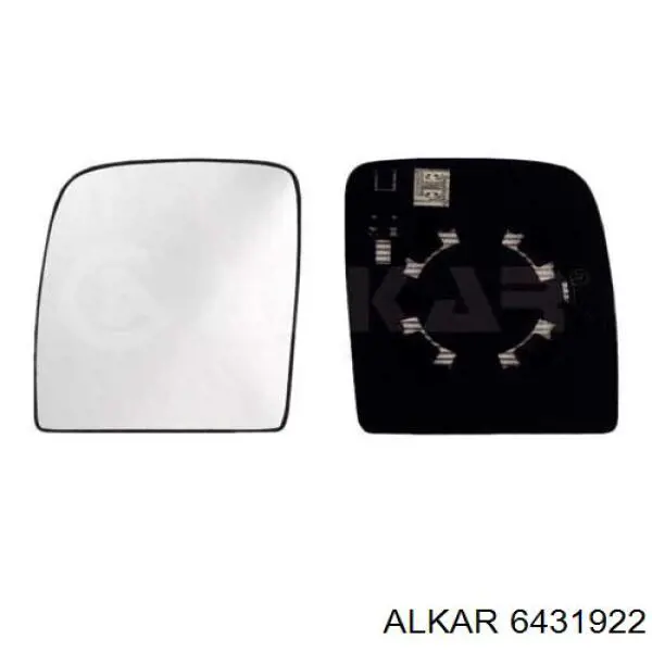 6431922 Alkar дзеркальний елемент дзеркала заднього виду, лівого