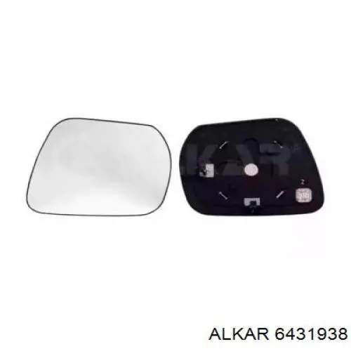 Купити 6431938 Alkar Дзеркальний елемент дзеркала заднього виду, лівого