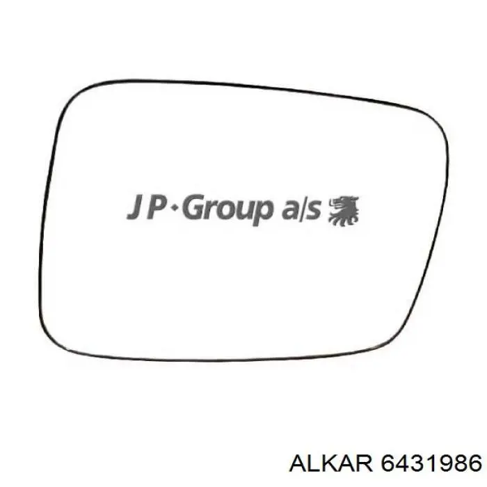 Скло дзеркала заднього виду, лівого Alkar 6431986