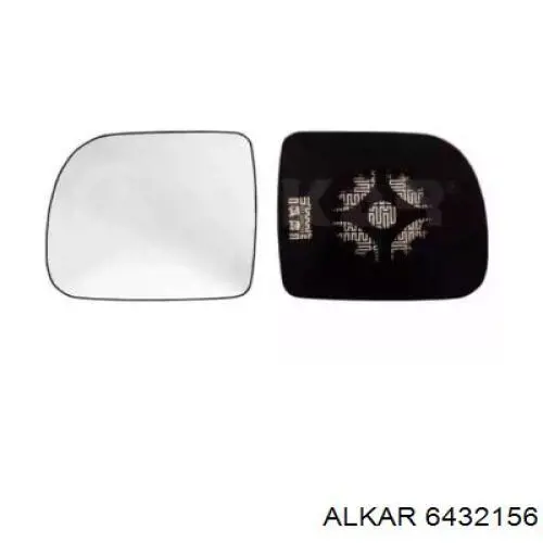 6432156 Alkar дзеркальний елемент дзеркала заднього виду, правого